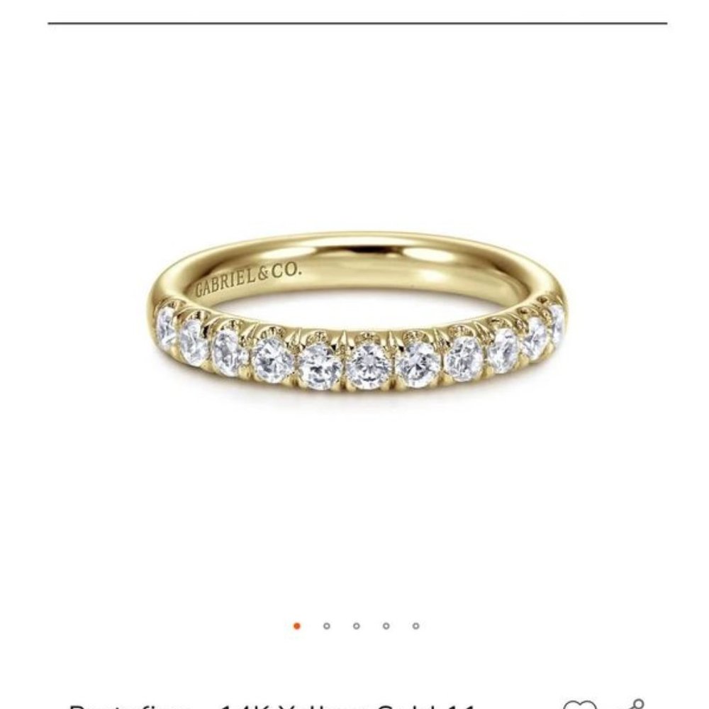 Gabriel & Co 14kt Yellow Band Ring